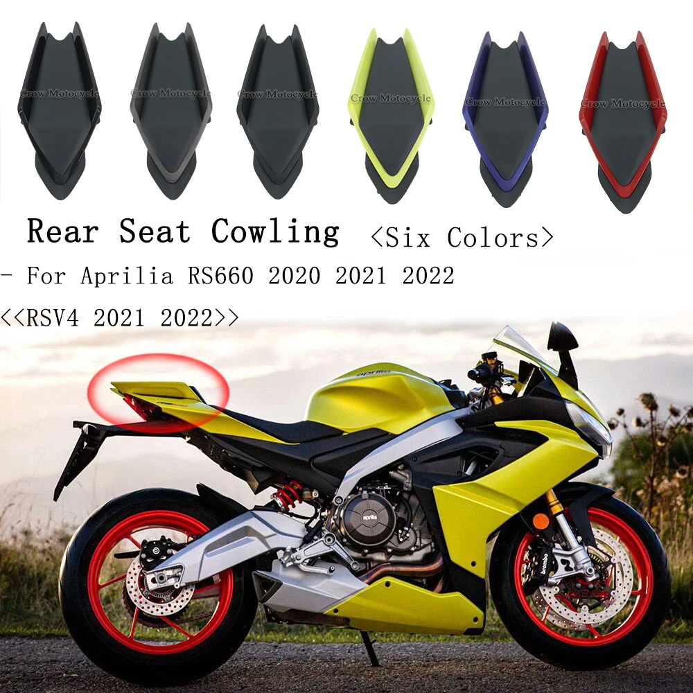 

For Aprilia RS660 2020 2021 2022 RSV4 2021 2022 Motorcycle Pillion Six Colors New Design Rear Seat Cover Cowl Fairing