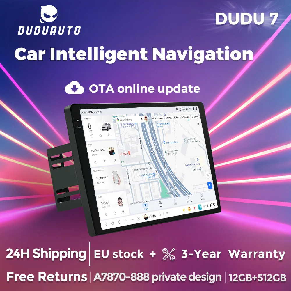 2 Din DUDUAUTO Radio UIS7870 DUDU OS OTA online upgrade DUDU7 Car Radio Stereo Player Android 13 Dual GPS Intelligent Navigation