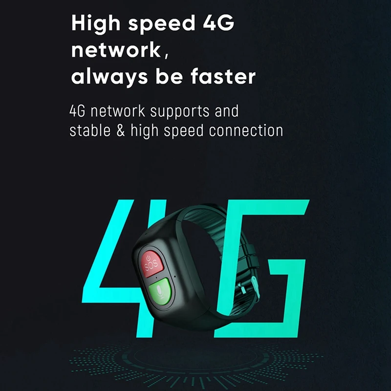 3X rastreador GPS para ancianos 4G, reloj de teléfono SOS, llamada de una tecla, rastreador antierrante, pulsera deportiva, Monitor de frecuencia cardíaca y sangre