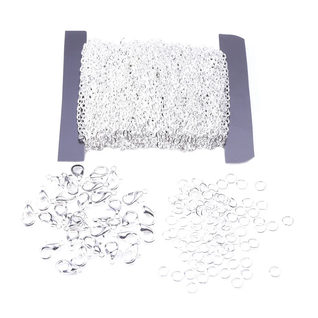 

Металлическая кабельная цепь с застежкой-лобстером, 12 м