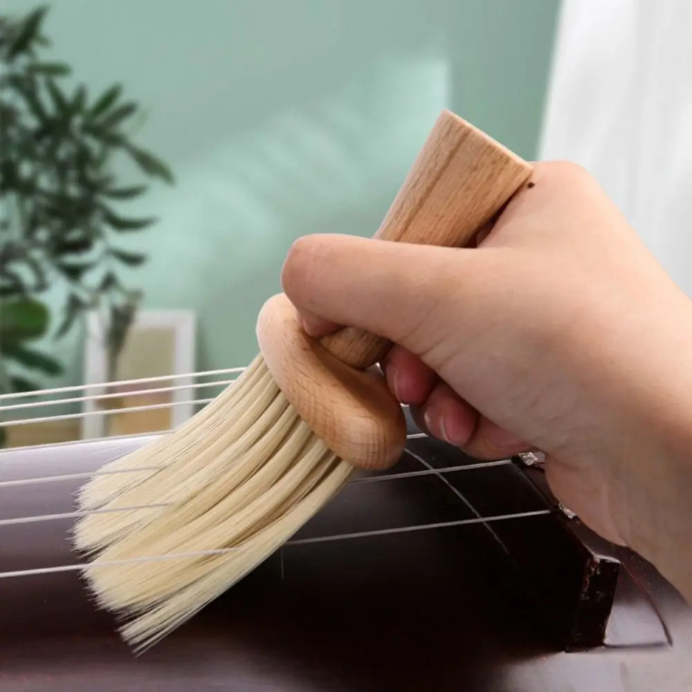 Beech Guzheng Violin Cleaning Brush Deep Cleaning Soft Brush Universal Dust Sweeping Tools Professional Multipurpose