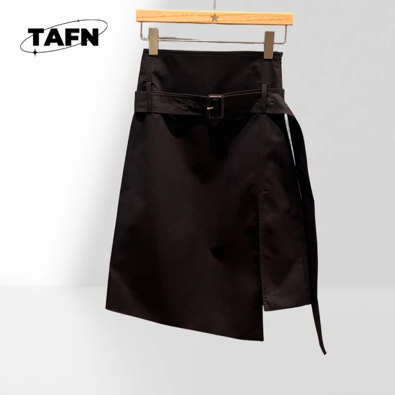 Lightweight Midi Skirt for Women High Waist Aesthetic Design Solid Mini Skirt for Women High Waist Comfy Daily OutfitAI1335