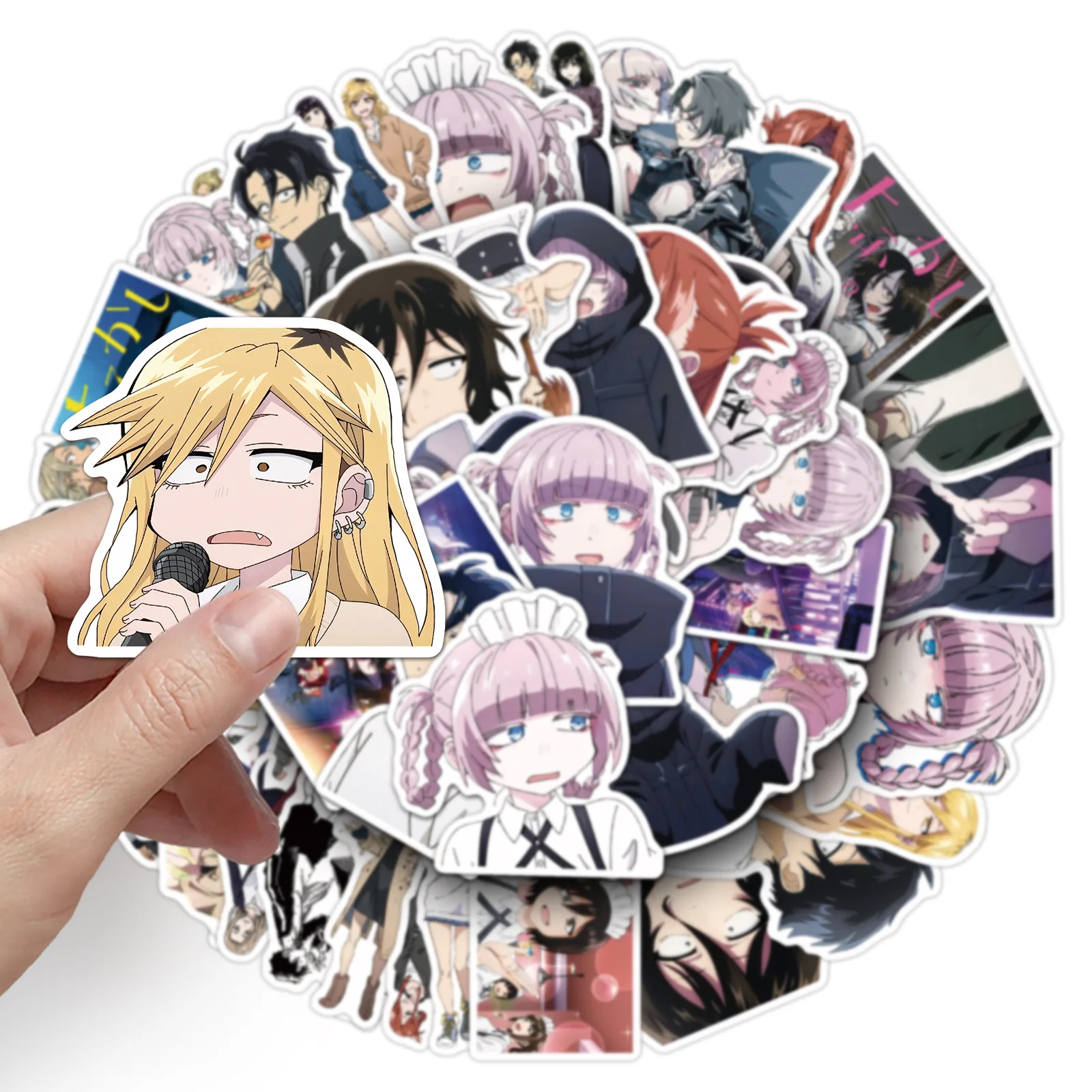 

10/30/50PCS Love Japanese Comics CALL OF THE NIGHT Cartoon Creative Decorative Graffiti Stickers DIY Pencil Box Scrapbook Diary