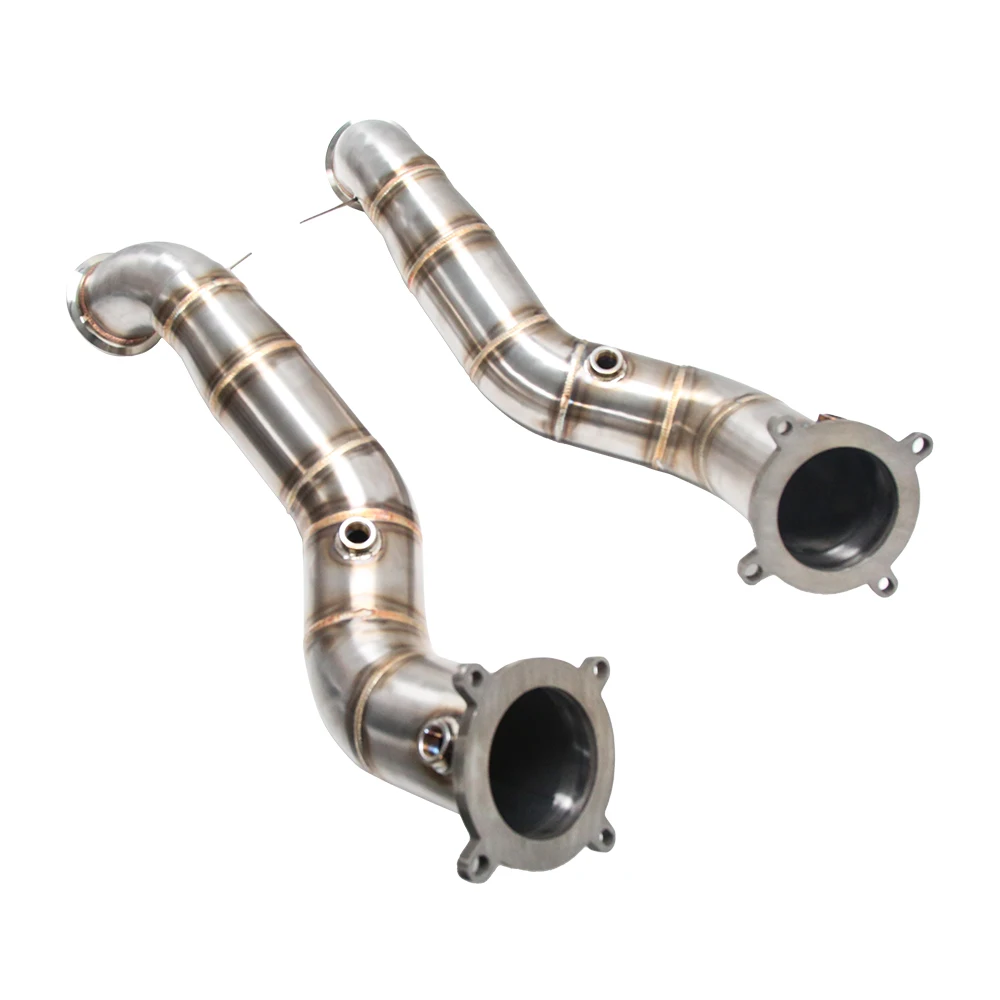 

New 304 Stainless Steel Race Downpipe For McLaren 720S 765LT M840T 4.0TT V8 Engine Car Model Application