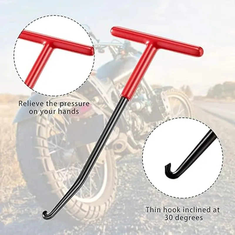 

Long Reach T-bar Spring Hook Wrench Precision Curved Hook Design Effortless Spring Pull Removal Repair Hand Tool