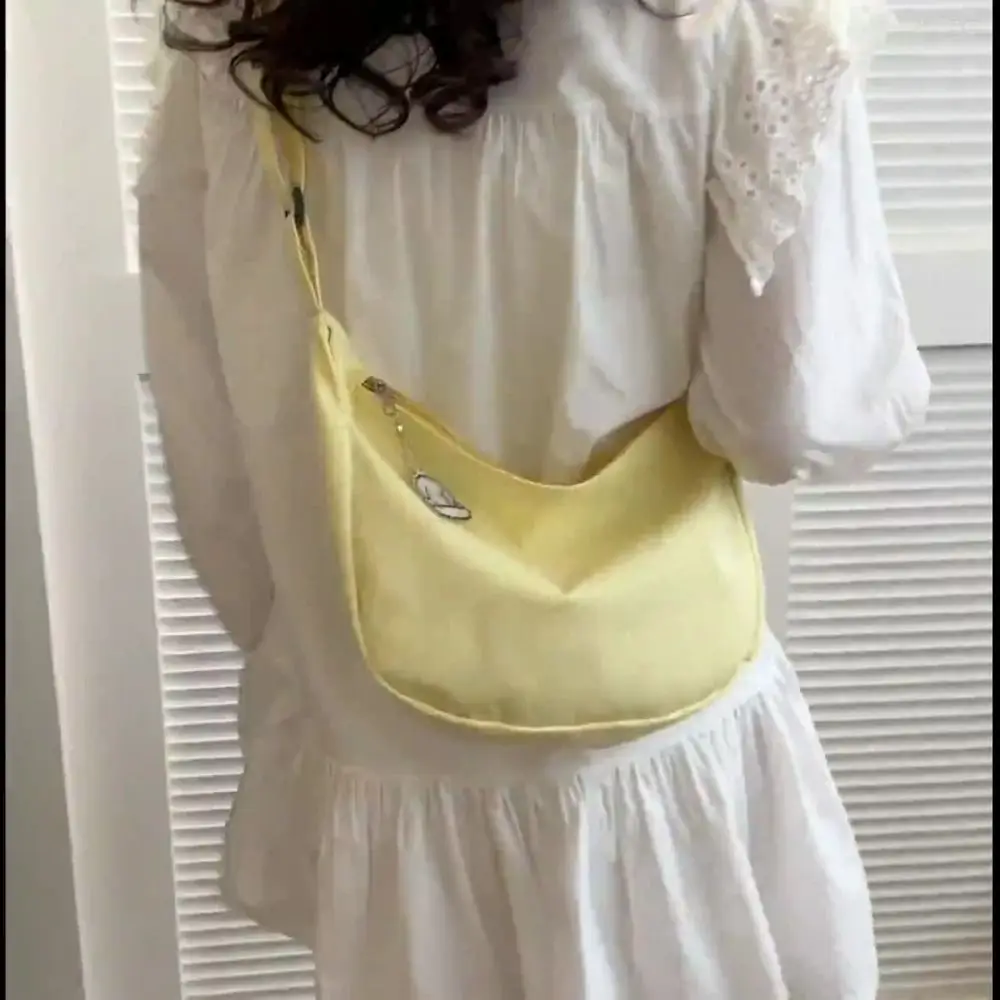 

Corduroy Waffle Plaid Shoulder Bag Large Capacity Cotton Cloth Solid Color Shoulder Bag Korean Style Tote Bag