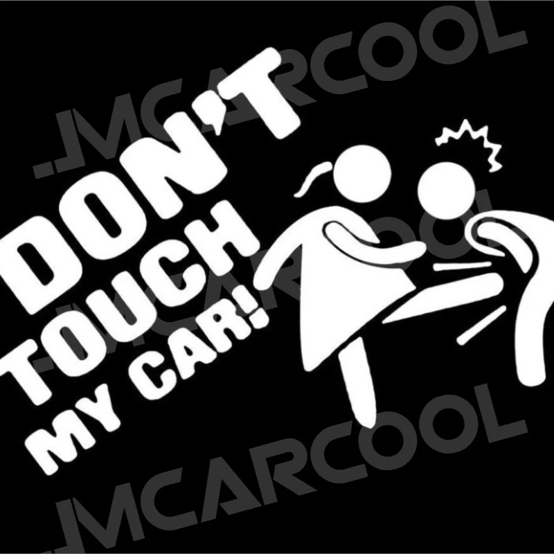 Funny Car Sticker Dont Touch My Car Decals Stickers Creative Auto Decal Exterior Decoration Car Accessories Sticker 