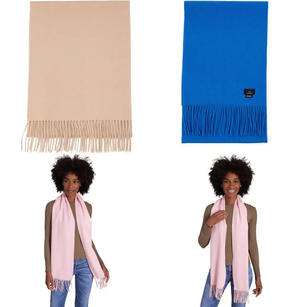 

Ultra-Fine Merino Wool Cashmere Blend Scarf - Lightweight Luxe Fabric - 72 x 12 - Soft and Stylish Accessory