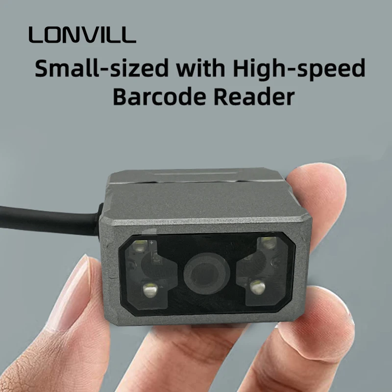 Leitor de código de barras de alta velocidade LONVILL para venda, inventário comercial de scanner de código de barras para armazém de logística