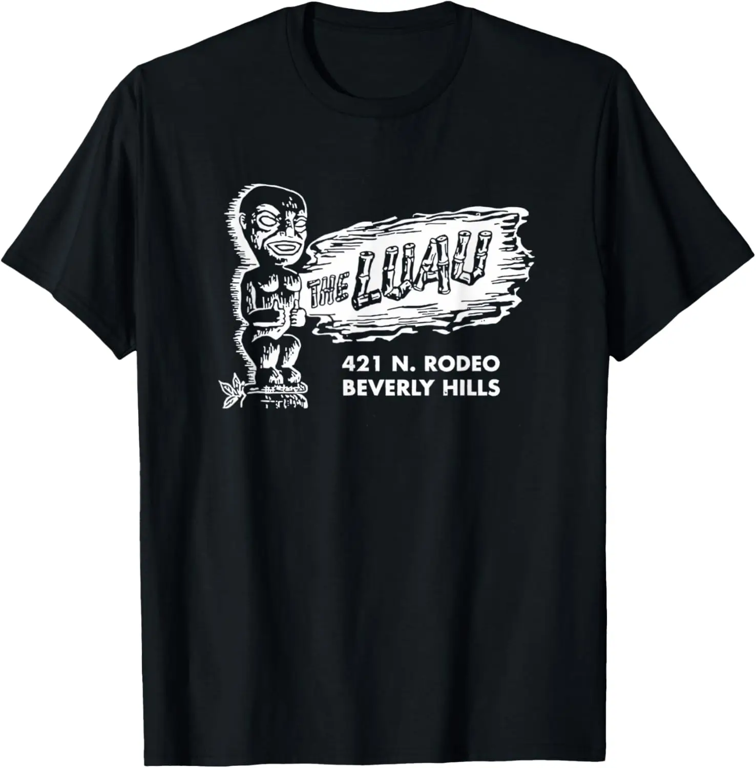 

Luau Tiki Bar Beverly Hills Los Angeles Retro Vintage T-Shirt