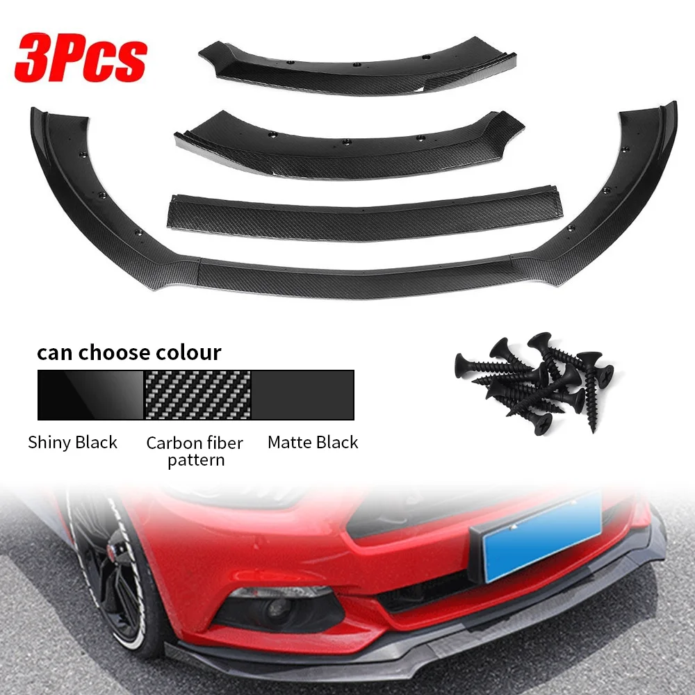 Передний бампер, спойлер для Ford Mustang 2015 2016 2017 PP, матовый черный глянцевый, не для Shelby GT350 Передний бампер, спойлер для Ford Mustang 2015 2016 2017 PP, матовый черный глянцевый, не для Shelby GT350