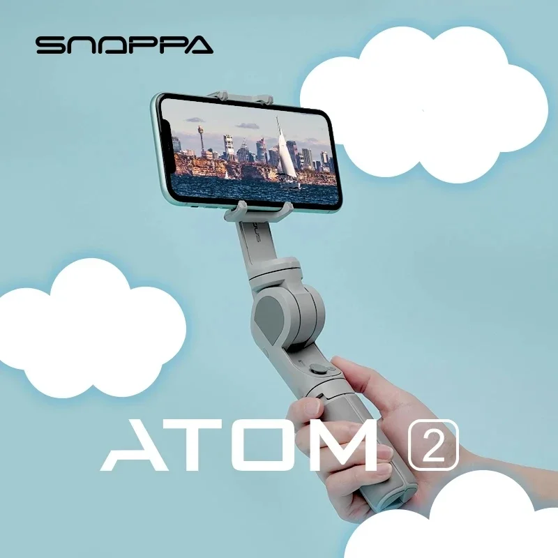 Snoppa ATOM2 3-осевой ручной стабилизатор Gimbal Беспроводная палка для селфи с синим зубом Штатив для телефона с защитой от сотрясений ATOM 2