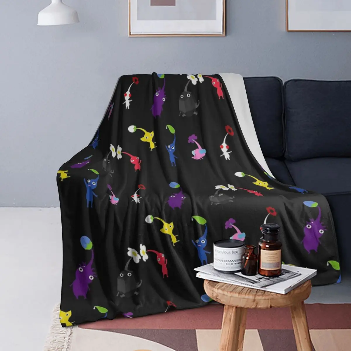

Pikmin Blanket Soft Warm Flannel Throw Blanket Plush for Bed Living room Picnic Travel Home Couch