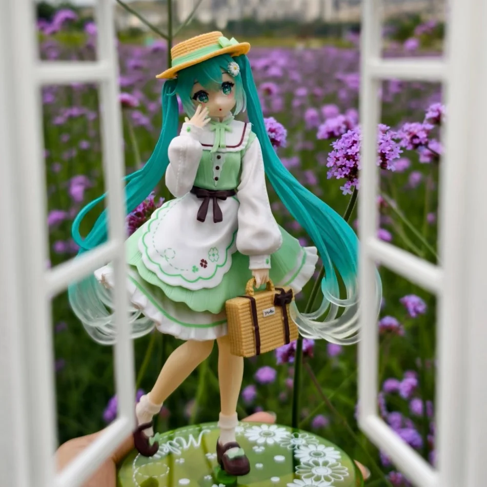 Hatsune Miku 20cm Desktop Action Figure - Kawaii Girl Anime Figurine Fashion Country Ver Adorable Model Toy for Decor view 2