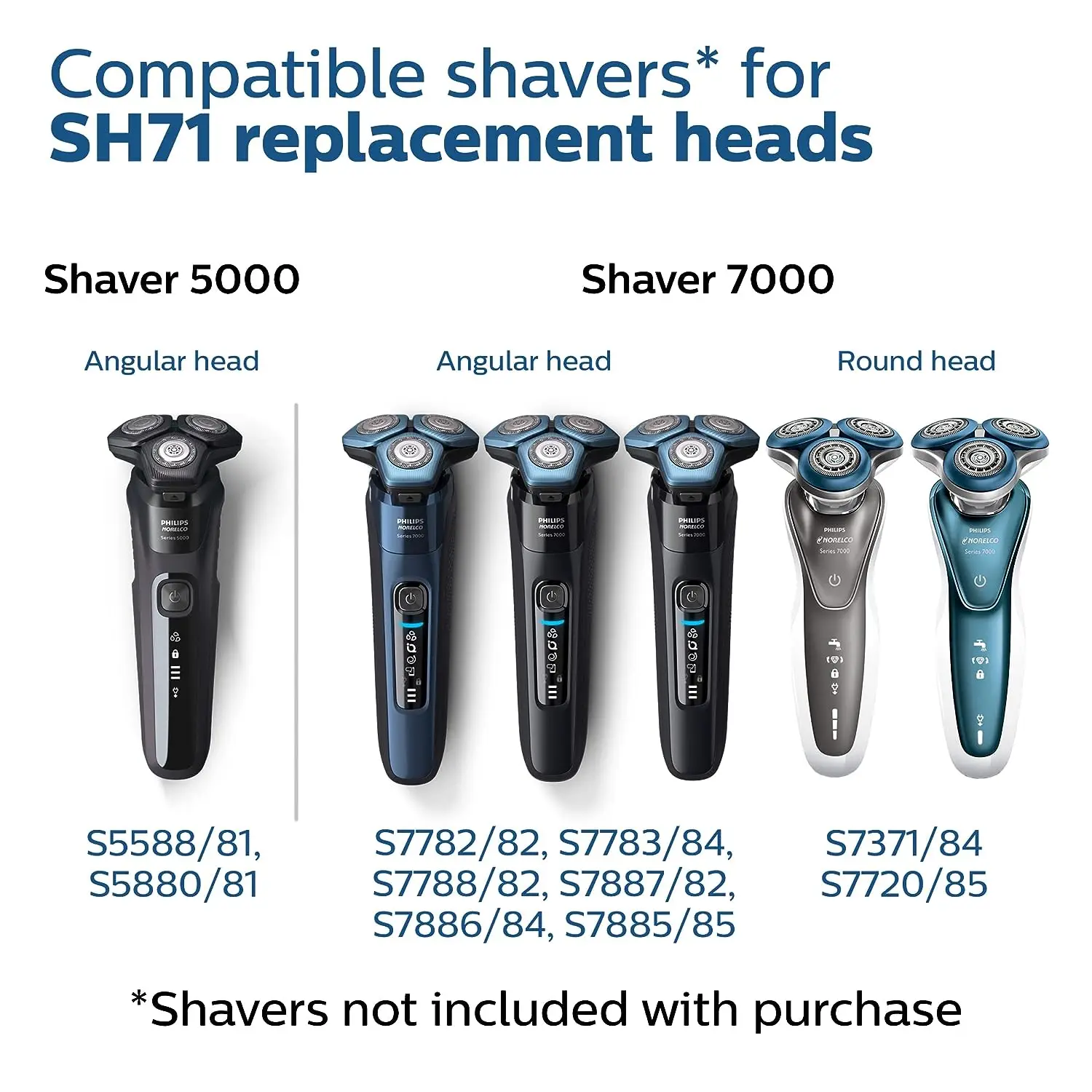 x7x1 Replacement Heads blade Fit for  Shaver