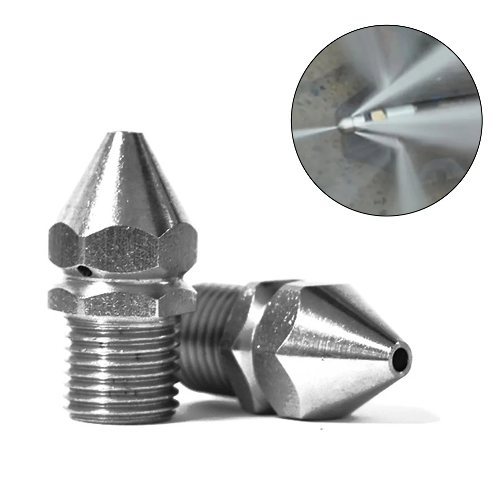 High Pressure Nozzle Quick Connector Pressure Washer Sewer Pipe Cleaner Front Jet Quick Connector Soft Sewer Blockages