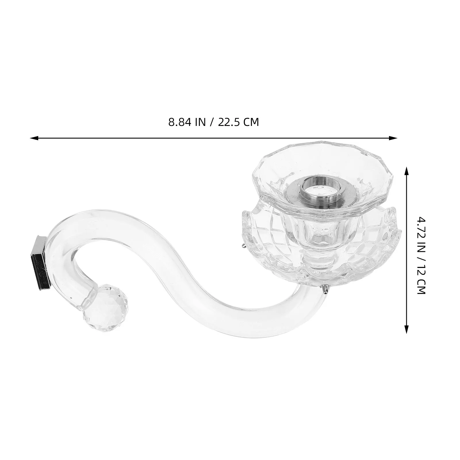 Glass Candelabra Arm Replacement European Style Crystal Decor for Holder Repair Vintage Candelabra Spare Parts