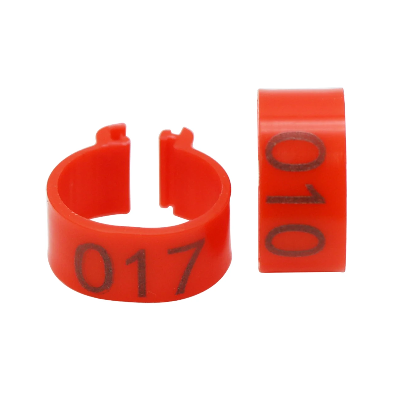 100 pcs Inside diameter 1.6cm snap-on Chicken Foot Ring  001-100 Duck Goose Bird Quail Poultry Hen Ring Poultry Recognition
