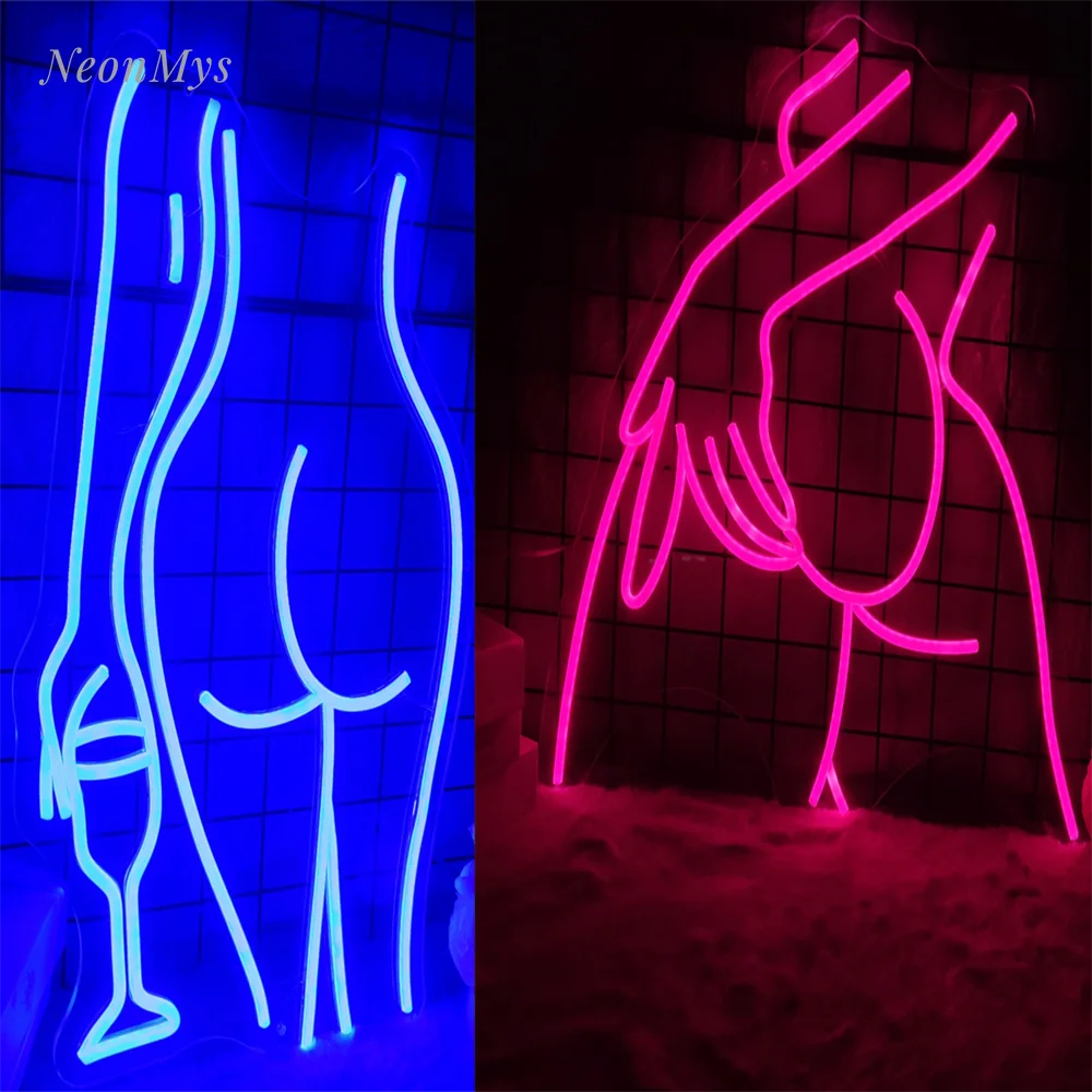 Naked Sexy Back Women Body Neon Sign Art Decorative Bathroom Decor for Wall Light Neon Lamp Spa Signage Bar Bedroom Neon Lights