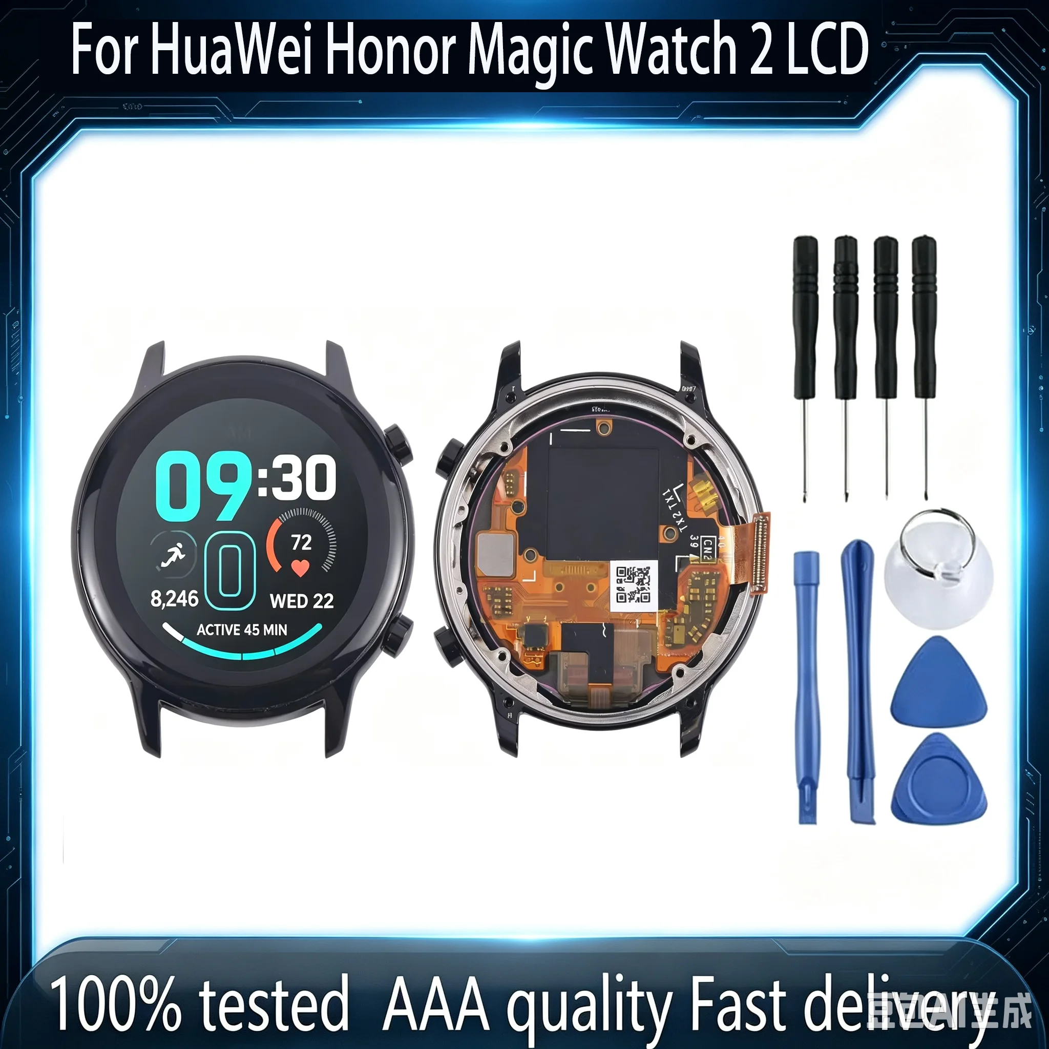 42mm 46mm For HuaWei Honor Magic Watch 2 LCD Touch Screen OLED Display Digitizer Assembly For Honor Watch2 Display With frame