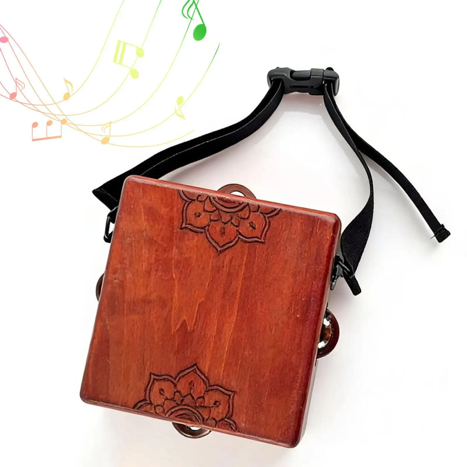 

Миниатюрный деревянный кахон, перкуссионный барабан, портативная ударная установка с двумя звуковыми поверхностями для музыкальных выступлений и путешествий