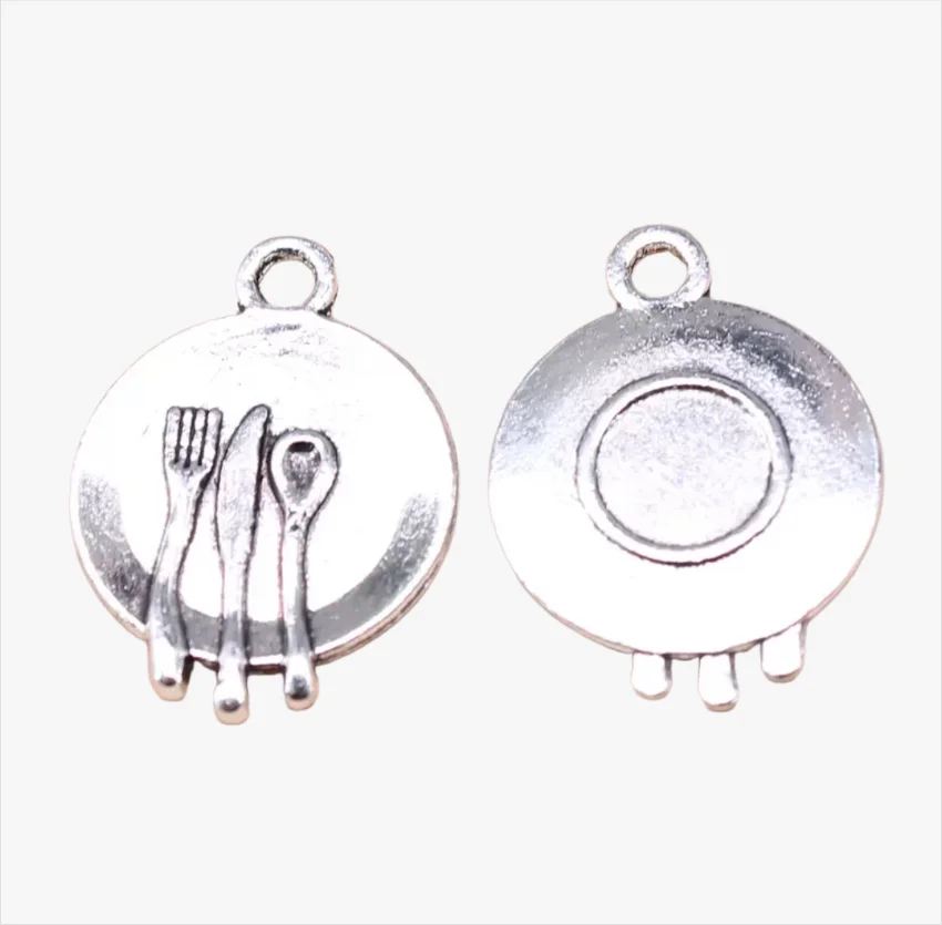 

30pcs 15mm Vintage & Classic pendants Zinc alloy metal HWEF2818