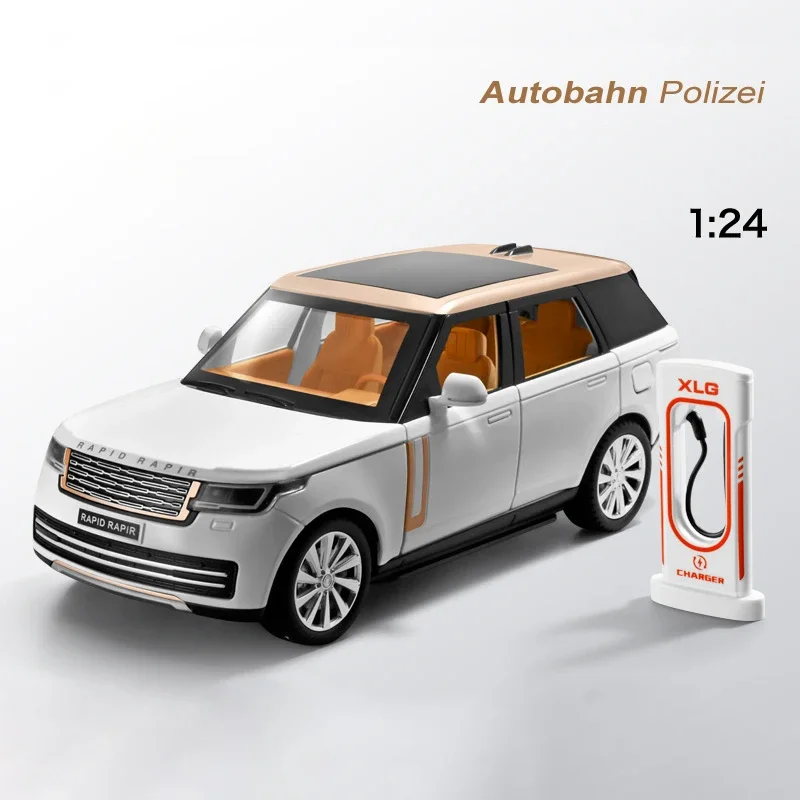 1:24 رينج روفر سبيكة سيارة Diecasts ولعبة المركبات نموذج سيارة محاكاة الصوت والضوء التراجع سيارات لعب جمع الهدايا