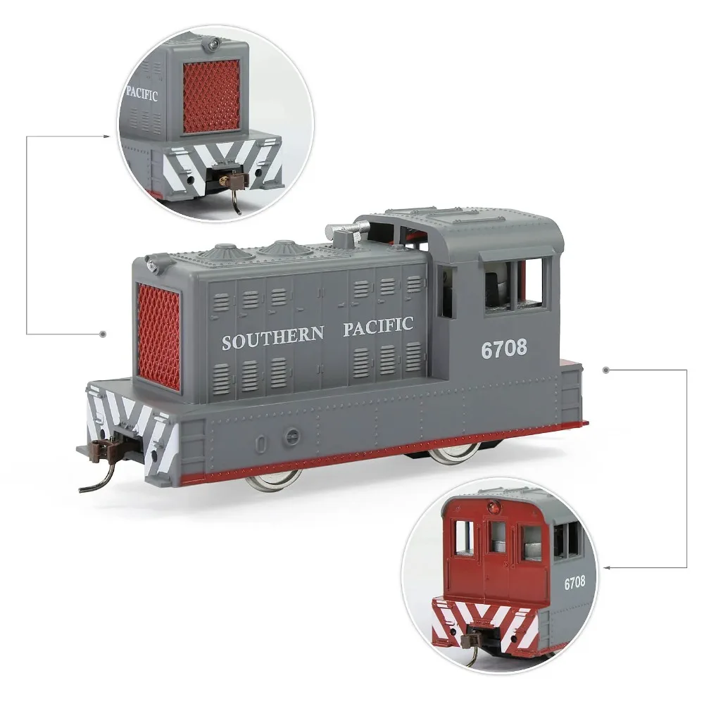 HO Type 1/87 Toy Train Powered Diesel Locomotive 96050/96000 Gray/red Two Options Collection Ornaments Boy Toy Gift