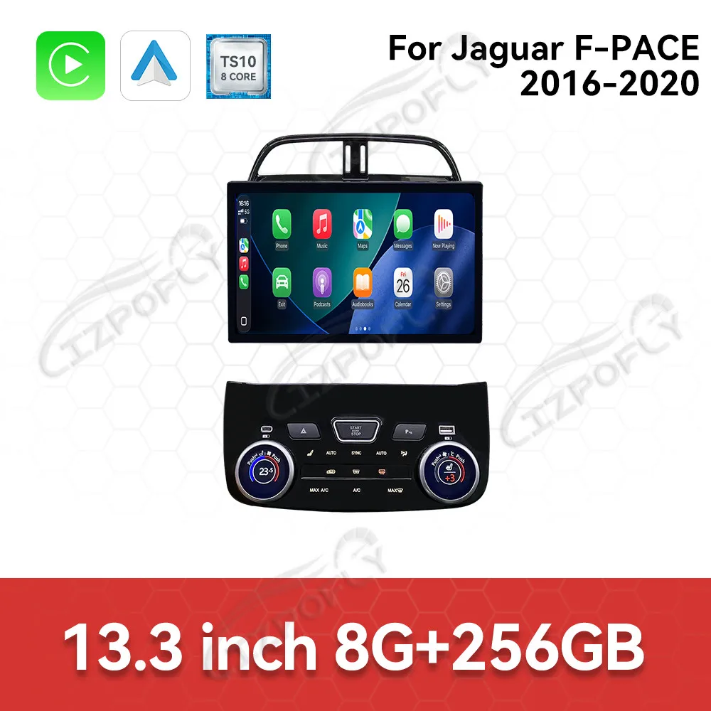 13.3 Inch Digital Cluster Odometer Screen For Jaguar F-PACE 2016-2020 Virtual Cockpit Speed Meter Car Dashboard LCD Instrument