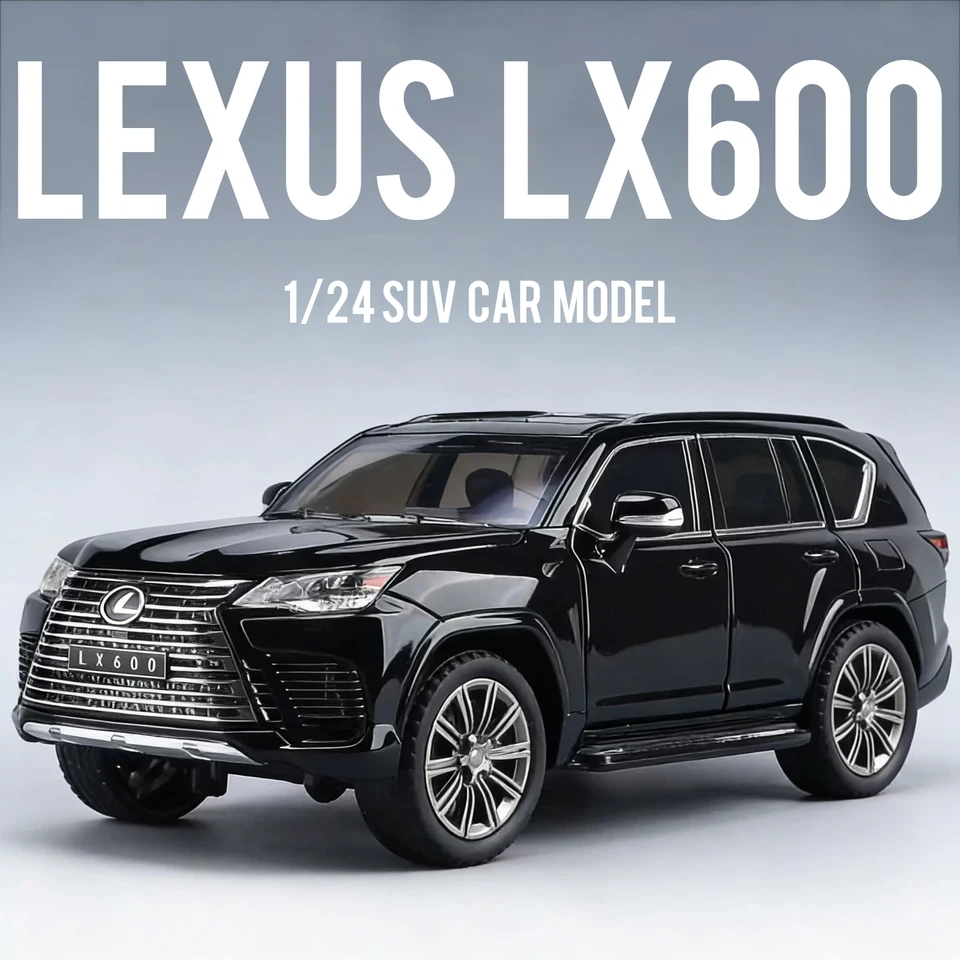 1:24 Lexus LX600 SUV Metal Model Car Toys Alloy Diecast Vehicles