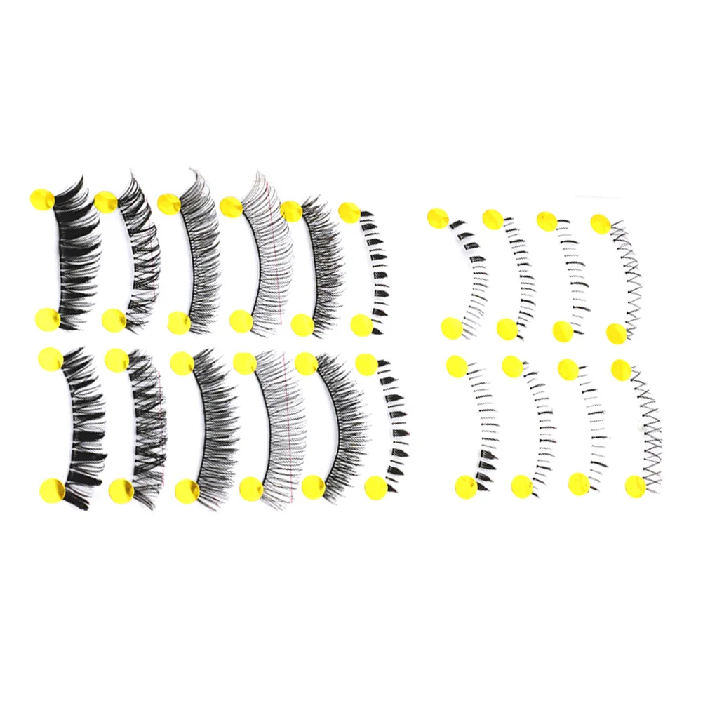

10 Pairs Eyelashes Mix Match Set Natural Black Cross Thick Long Reusable Handmade lashes kit Natural Eyelashes