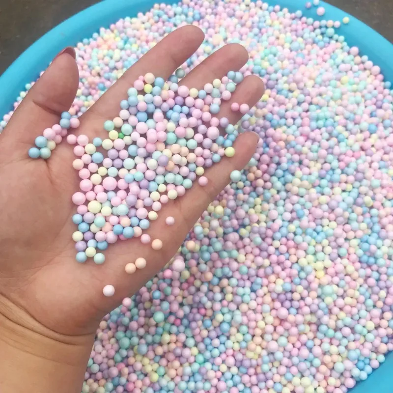 1 bag Polystyrene Filler Styrofoam Balls Bottle DIY Snow Mud Accessorie Small Tiny Foam Beads for Gift Box Balloon Decoration