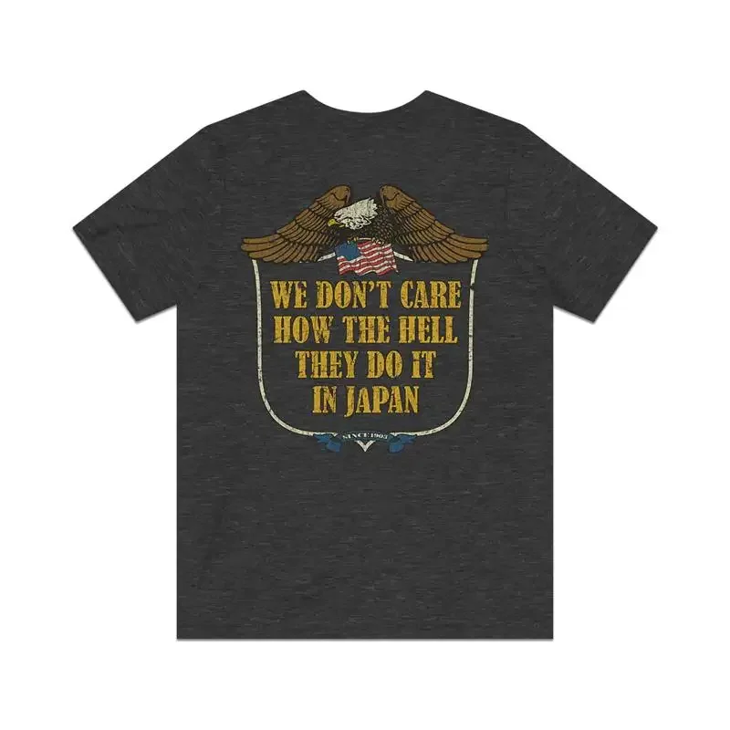نحن لا يهتم كيف يفعلون فيه الجحيم في اليابان 1979 F B قميص رجالي عتيق