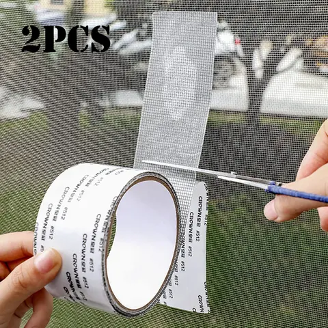 1/2pcs Window Screen Repair Tape Fiberglass Screen Patch Repair Kit Screen Tape Mesh Repair Screen Door Repair Kit