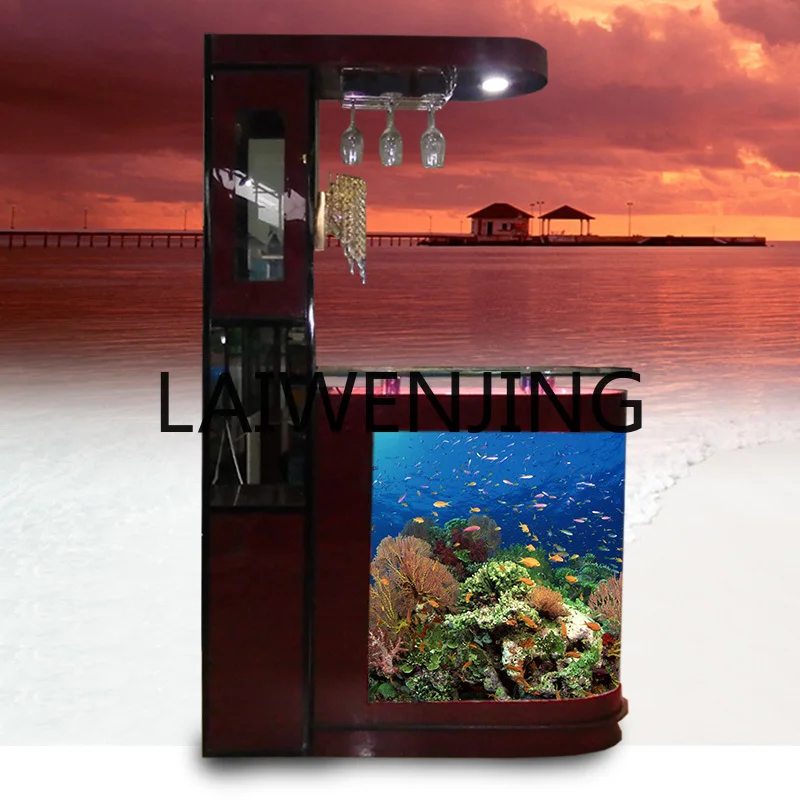 European bullet fish tank aquarium 1.2m screen bar glass ecological water-free