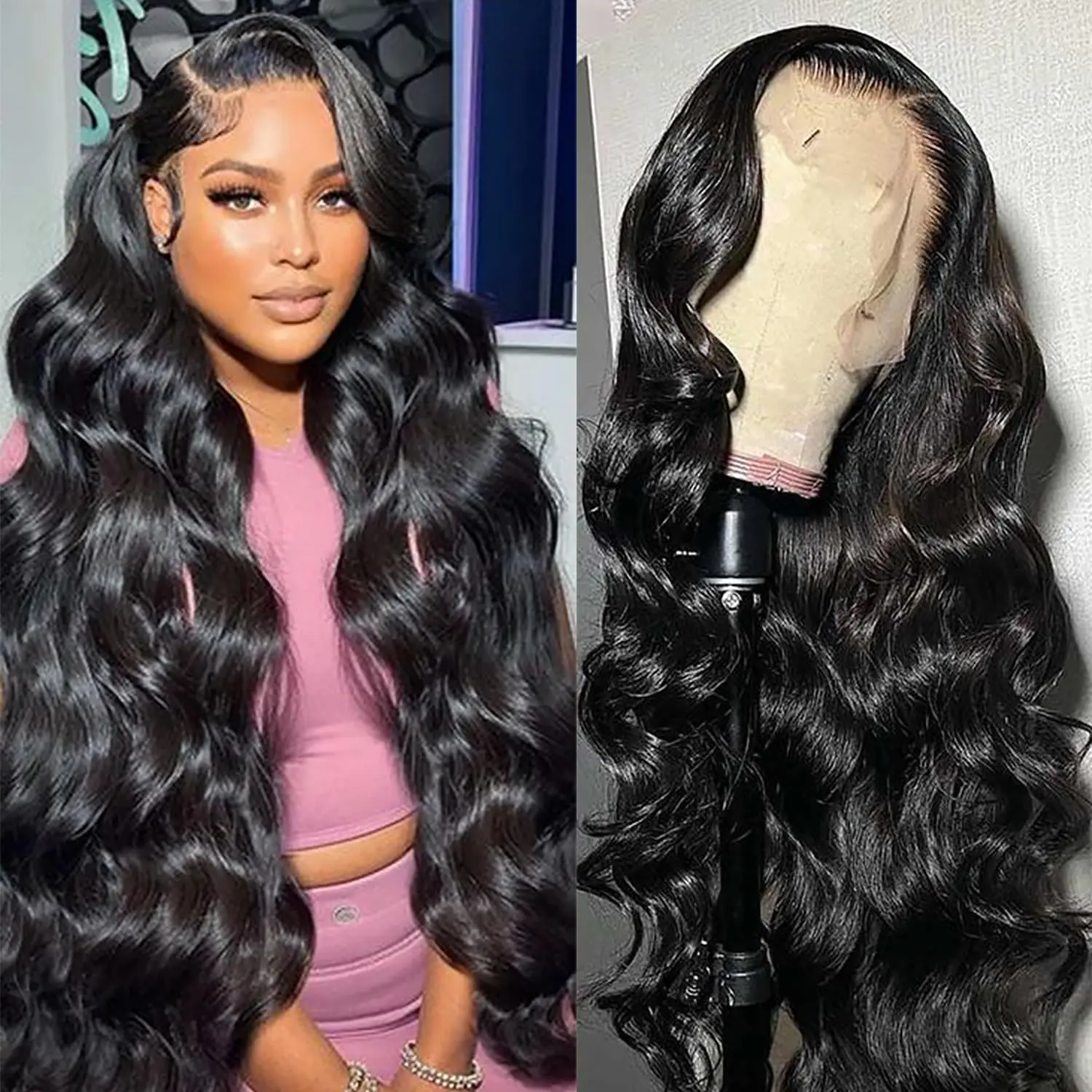 30 Inch Lace Front Human Hair Wigs 13x6 Body Wave Lace Front Wig 13x4 Curly Lace Frontal Wig Brazilian Glueless Wigs