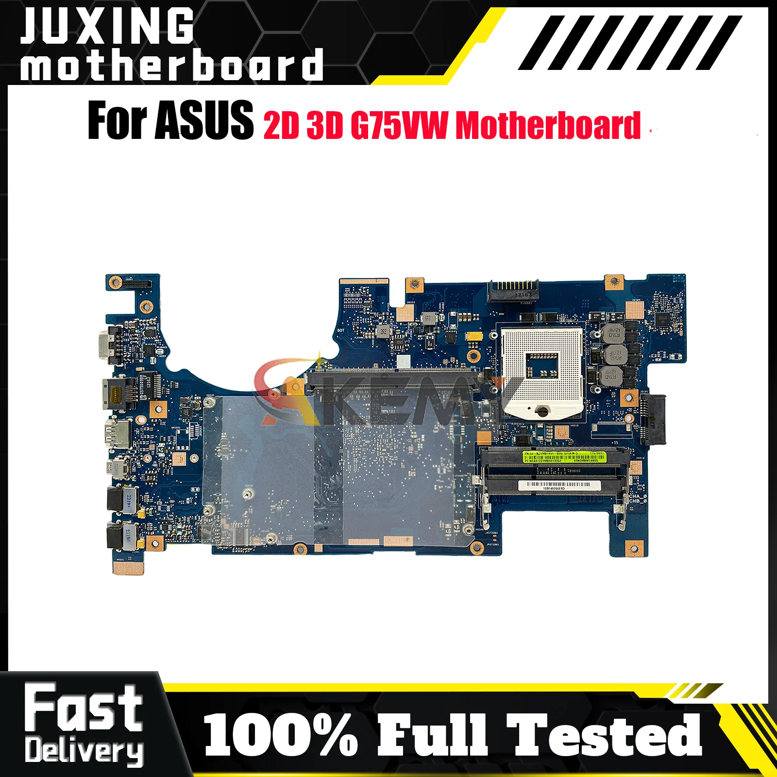 

G75VW 2D Laptop Motherboard For ASUS ROG G75VW G75VX G75V Notebook Mainboard This item is in stock 100% tests OK fast shipping
