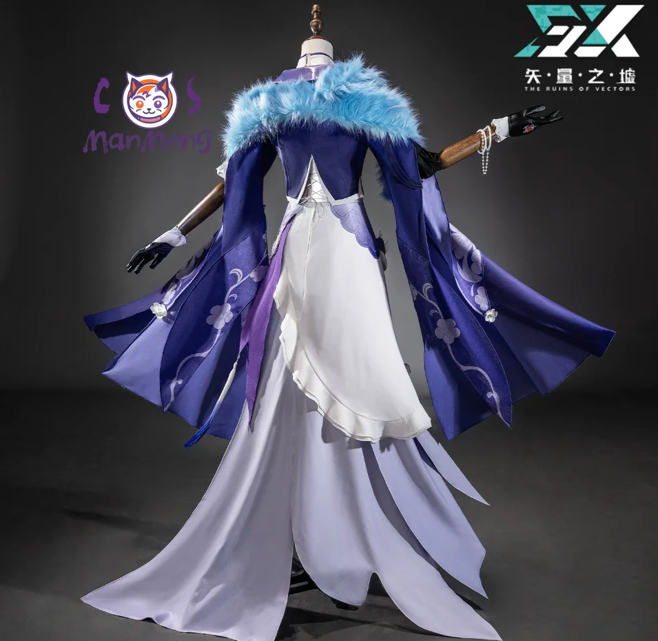 Anima Bai Mei Game Honkai: Nexus Cosplay Costume White Plum Version Halloween Carnival Women Role Playing New Uniform Prop - view 5