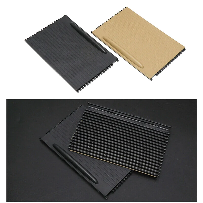 Auto Console Portabicchieri Tenda A Rullo Copertura Trim Console Tenda A Rullo di Ricambio Per Porsche Cayenne 2003-2010 7L5862531(Beige)-T