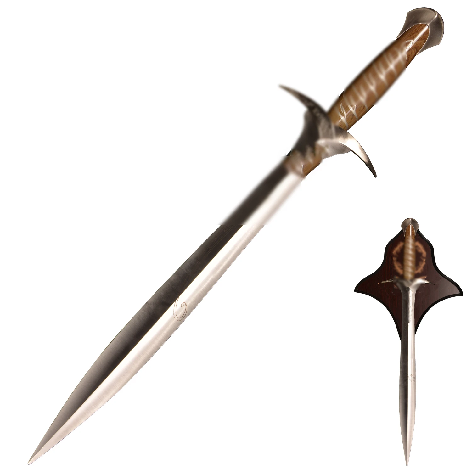 Colección de cosplay de Elf Short Sword Metal de 29 pulgadas