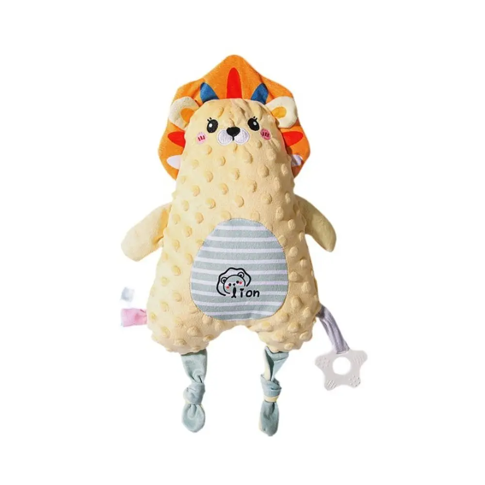 PP algodão leão animal brinquedos de pelúcia leão coelho dinossauro apaziguar toalha brinquedos calmantes resistente ao desgaste ins bebê apaziguar boneca