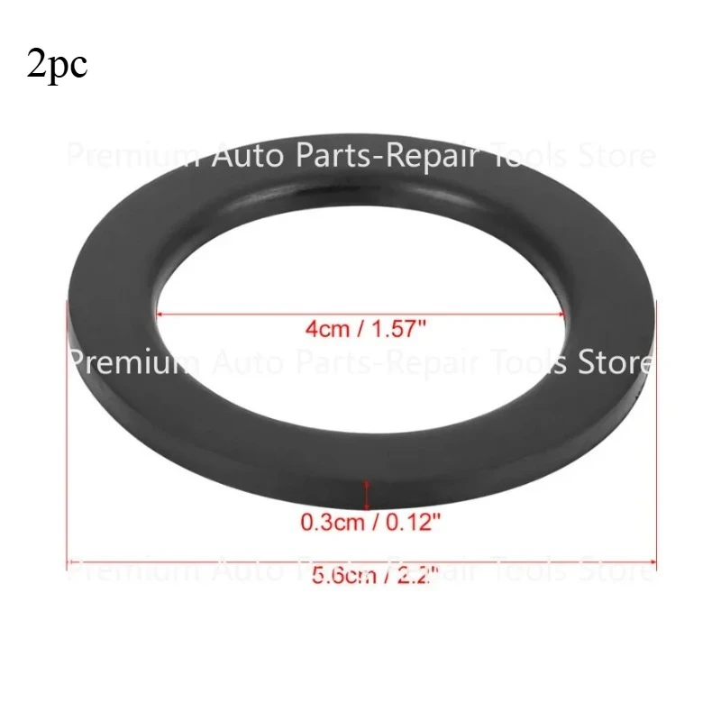 2pc Motorcycle Rubber Fuel Gas Oil Tank Cover Seal O Ring Gaskets Universal Circular