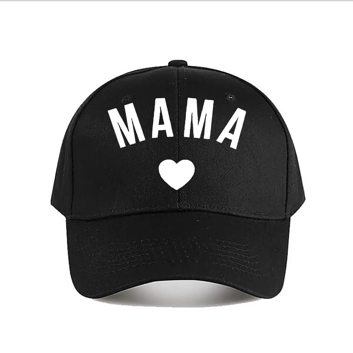 MAMA Heart Vinyl Decal Car Laptop Decor Baseball Cap Fashion Men Sunhat Women's Outdoor Sports Snapback Cap
