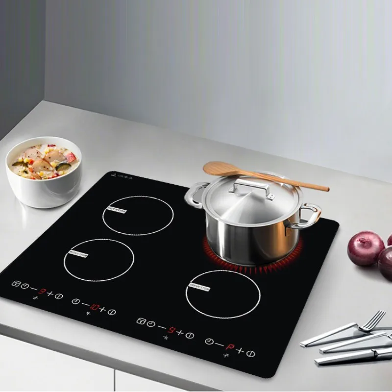 

Built in 4 plate induction hob electric stove 6800W cooktop with 4 power boost burners