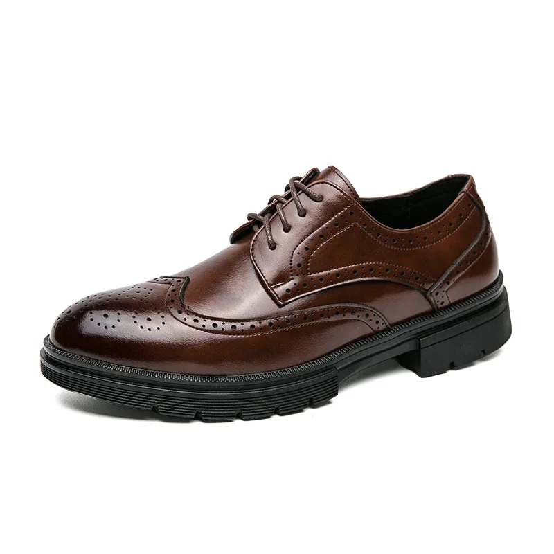 

Spring and Autumn non-slip flat casual plus-size loafers men's business casual banquet dress fashion designer leather shoes