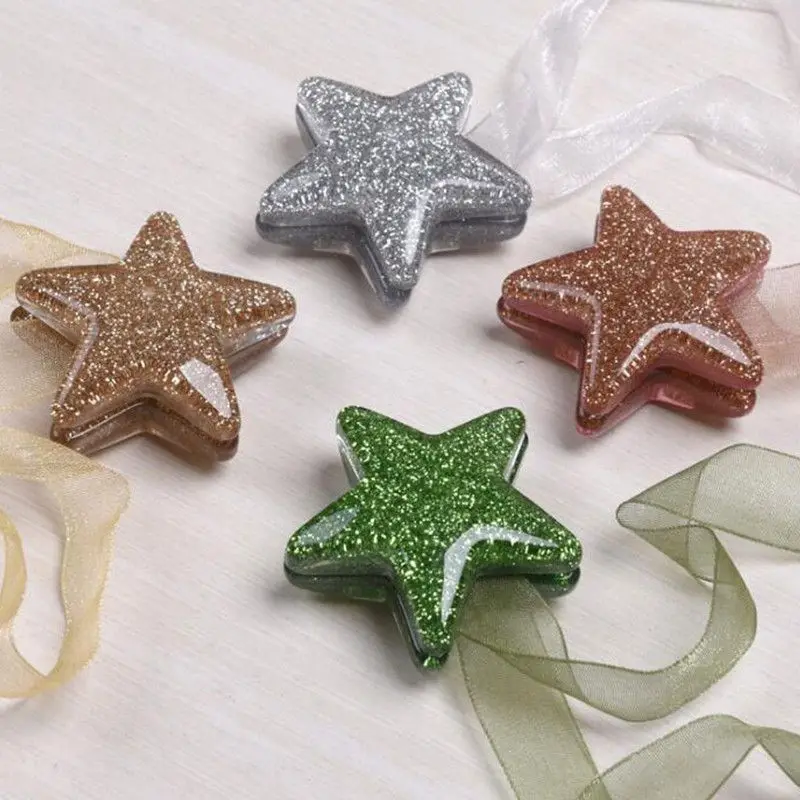 1PC 32cm Magnetic Window Curtain Buckles Star Shaped Curtain Tie Rope Buckle Home Curtain Hooks Straps Decorative Accessories