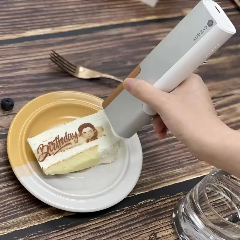 

Inkjet Printer With Edible Ink for DIY Custom Printing Food Pattern LOGO WIFI Connection Print Range 26*100MM Portable Printpen