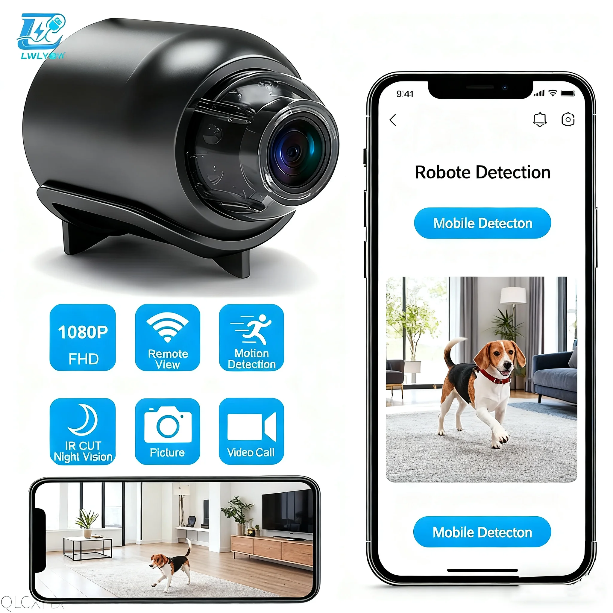 Wifi Mini Camera 1080P Clear Night Vision Wireless Camera X5 Portable Motion Detection Surveillance Home Video Security Cameras
