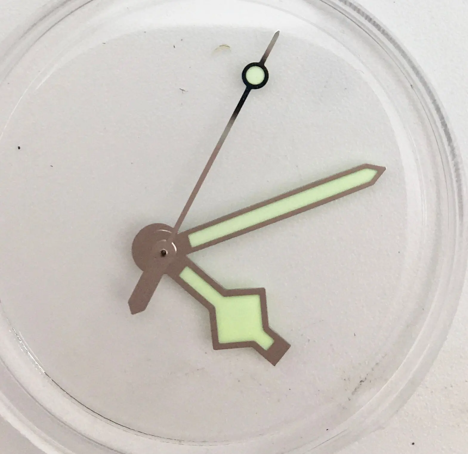 เข็มนาฬิกาเรืองแสงสีเขียวสำหรับ NH35A NH36A เข็มสำหรับเปลี่ยนอะไหล่ตัวชี้ Jam Tangan hijau