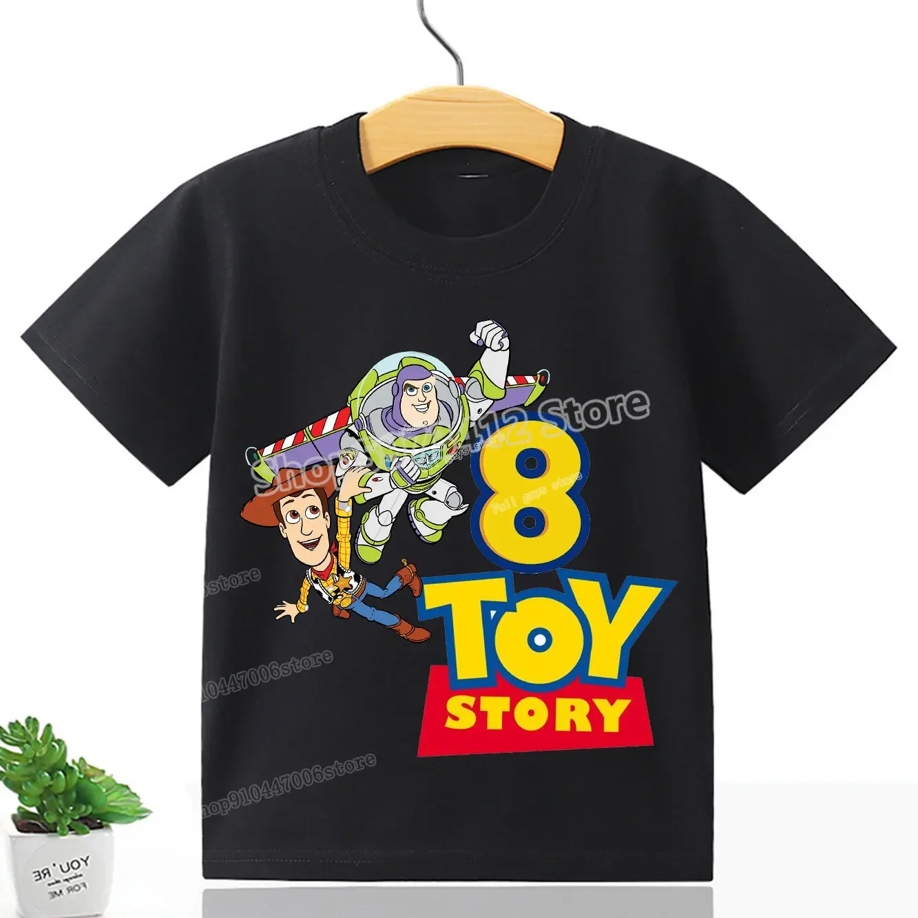 Toy Story Number 1-10 Kids T-shirt Cute Birthday T Shirt Disney Anime Cartoons Casual Clothes Girl Boy Tees Short Sleeve Tops